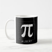 Math Monogramm - Pi-Symbol Kaffeetasse (Links)