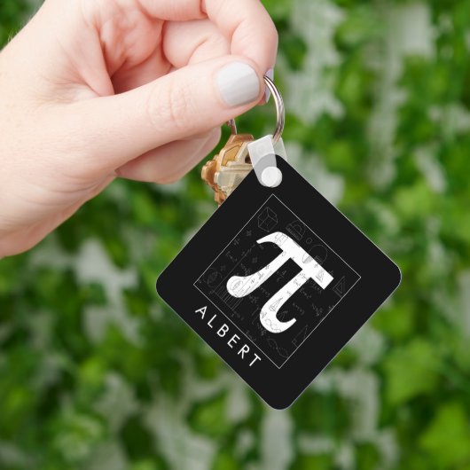 Math Monogramm - Pi-Symbol Schlüsselanhänger (Hand)