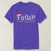 Math Nerd Christmas Fa la 6 T-Shirt (Design vorne)
