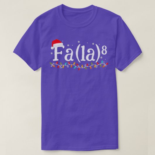 Math Nerd Christmas Fa la 6 T-Shirt (Design vorne)