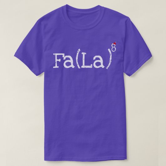 Math Nerd Christmas Fa la la exponent T-Shirt (Design vorne)