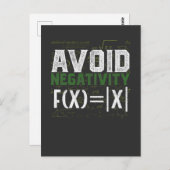 Math Nerd Science Absolute Value Spaß Postkarte (Vorne/Hinten)