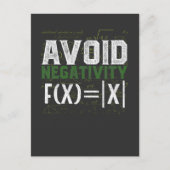 Math Nerd Science Absolute Value Spaß Postkarte (Vorderseite)