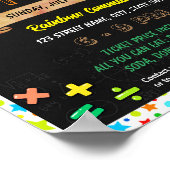Math Night-Ereignisvorlage für Familien Poster (Ecke)