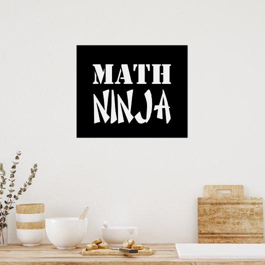 Math Ninja Poster (Küche)