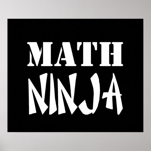 Math Ninja Poster (Vorne)