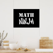 Math Ninja Poster (Küche)