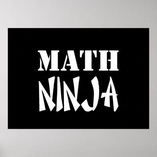 Math Ninja Poster (Vorne)