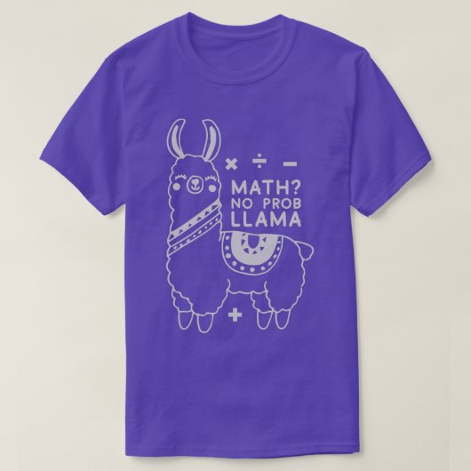 Math no Prob llama 2 T-Shirt (Design vorne)
