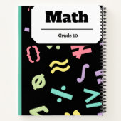 MATH NOTEBOOK FÜR GRAD 10 NOTIZBLOCK (Rückseite)