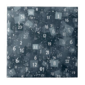 Math Numbers Abstrakt Fliese (Vorderseite)