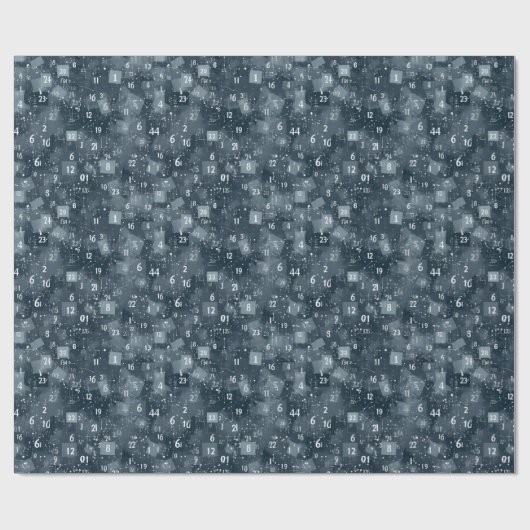 Math Numbers Abstrakt Geschenkpapier (Flach)
