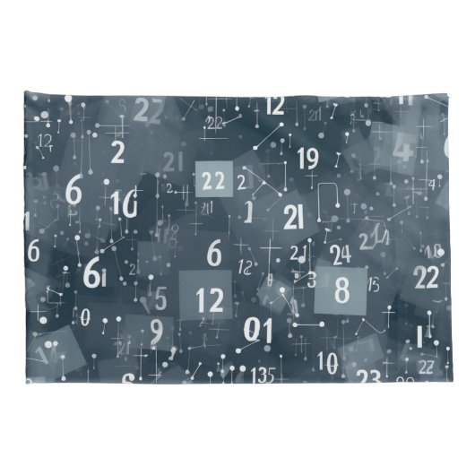 Math Numbers Abstrakt Kissenbezug (Rückseite-Rechts)