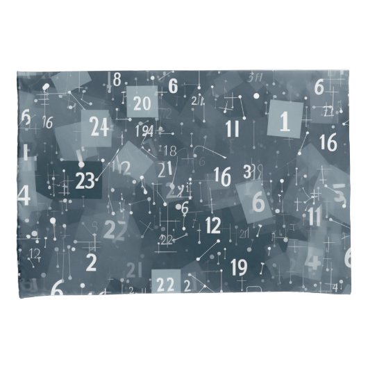 Math Numbers Abstrakt Kissenbezug (Vorderseite-Rechts)