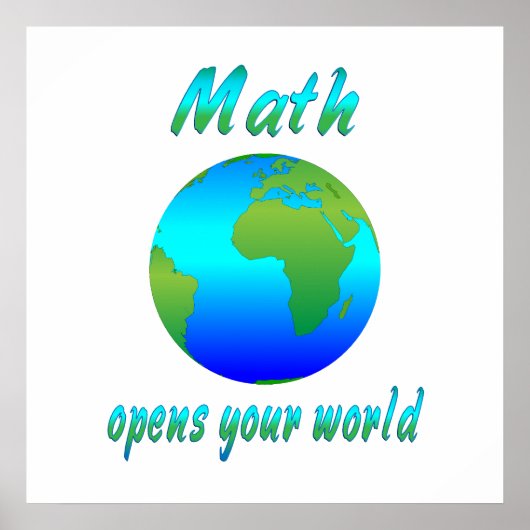Math Opens Worlds Poster (Vorne)