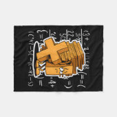 Math Overload Funny Equation Cartoon Fleecedecke (Vorderseite (Horizontal))