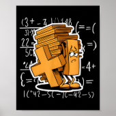 Math Overload Funny Equation Cartoon Poster (Vorne)