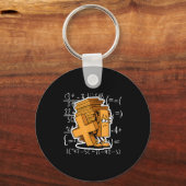 Math Overload Funny Equation Cartoon Schlüsselanhänger (Vorderseite)