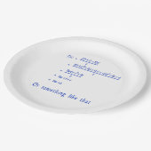 Math Pappteller (Schrägansicht)