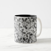 Math Patchwork schwarz-weiß Zweifarbige Tasse (VorderseiteRechts)