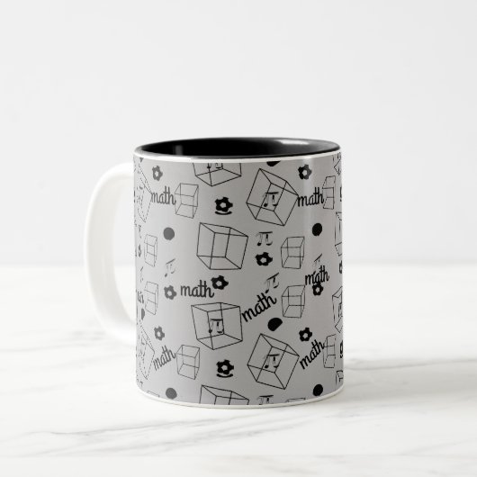Math Pattern Tasse (Vorderseite Links)