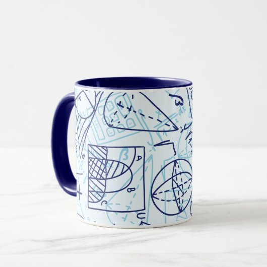 Math Pattern Tasse (Vorderseite Links)