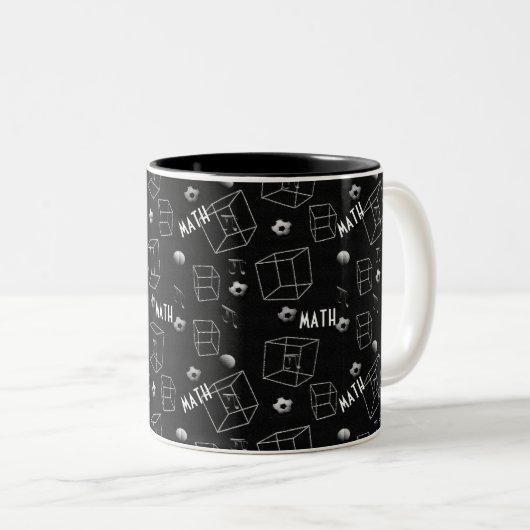 Math Pattern Tasse (VorderseiteRechts)