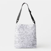 Math Pattern Tote Bag Tragetaschen Mit Langen Trägern (Rückseite)