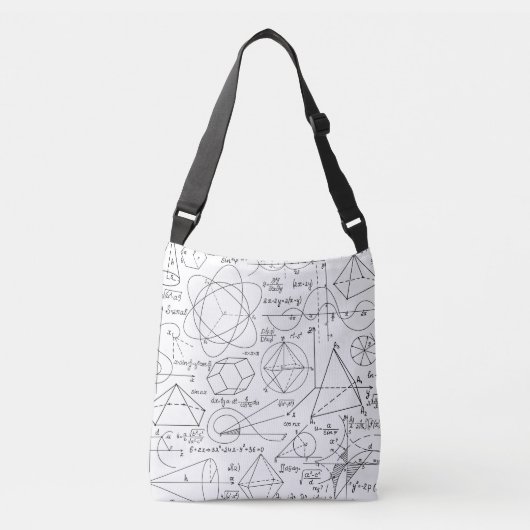 Math Pattern Tote Bag Tragetaschen Mit Langen Trägern (Vorderseite)
