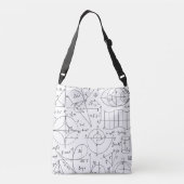Math Pattern Tote Bag Tragetaschen Mit Langen Trägern (Rückseite)