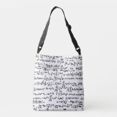 Math Pattern Tote Bag Tragetaschen Mit Langen Trägern (Rückseite)