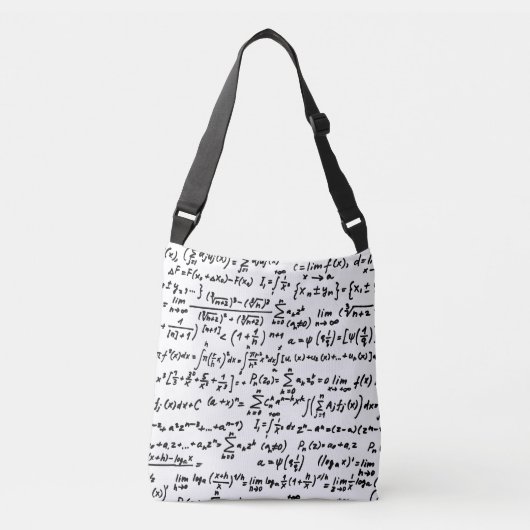 Math Pattern Tote Bag Tragetaschen Mit Langen Trägern (Vorderseite)