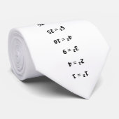 Math Perfect Squares Diagramm Zahlen 1 bis 25 Spaß Krawatte (Gerollt)
