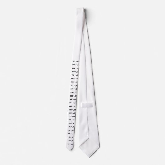 Math Perfect Squares Diagramm Zahlen 1 bis 25 Spaß Krawatte (Rückseite)