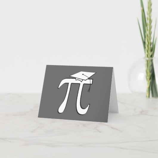 Math Pi Graduate Card Karte (Vorderseite)