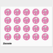 Math Pi Graduate PINK Pi Grad Stickers (Blatt)