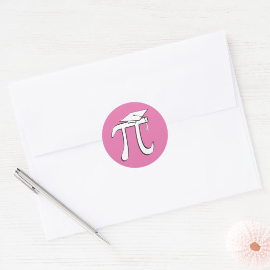 Math Pi Graduate PINK Pi Grad Stickers (Umschlag)