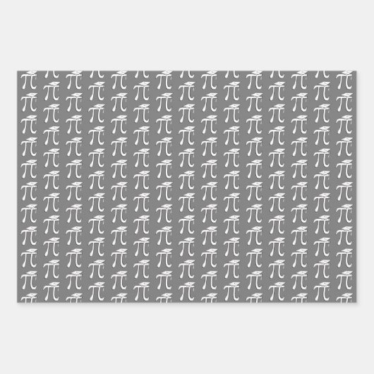 Math Pi Graduate Symbols Wrapping Paper Geschenkpapier Set (Vorderseite 3)