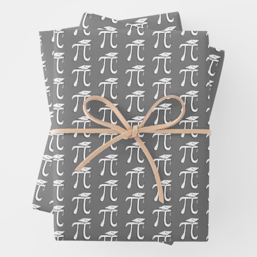Math Pi Graduate Symbols Wrapping Paper Geschenkpapier Set (Beispiel)