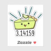 Math Pi Number Funny Pie Pun Aufkleber (Blatt)