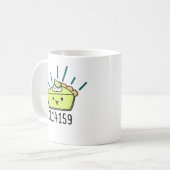 Math Pi Number Funny Pie Pun Kaffeetasse (Vorderseite Links)