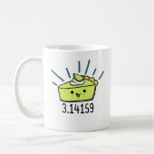 Math Pi Number Funny Pie Pun Kaffeetasse (Links)