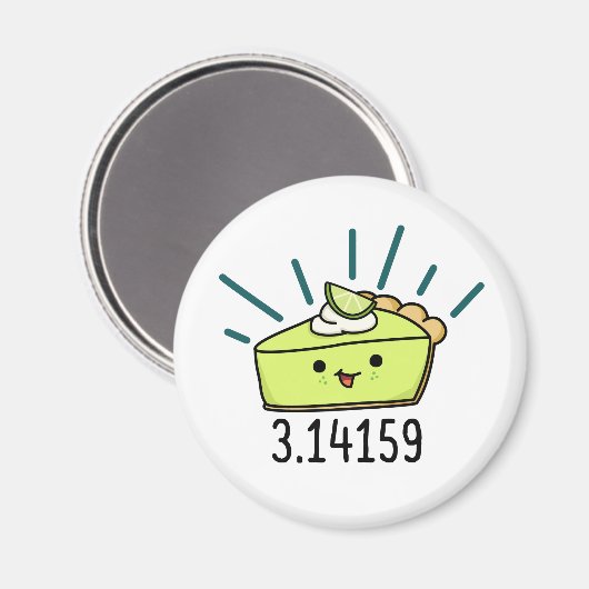 Math Pi Number Funny Pie Pun Magnet (Vorderseite/Rückseite)