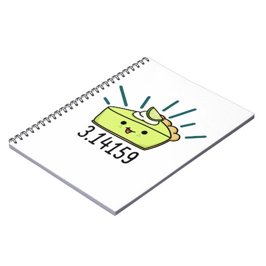 Math Pi Number Funny Pie Pun Notizblock (Linke Seite)