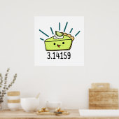 Math Pi Number Funny Pie Pun Poster (Küche)