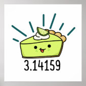 Math Pi Number Funny Pie Pun Poster (Vorne)