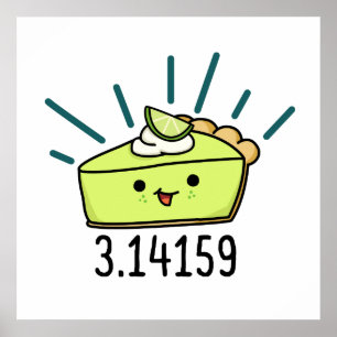 Math Pi Number Funny Pie Pun Poster