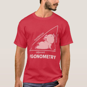 Math Pig Algebra Pigonometrie Hypotenuse Mathemati T-Shirt