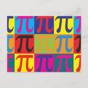 Math Pop Art Postkarte
