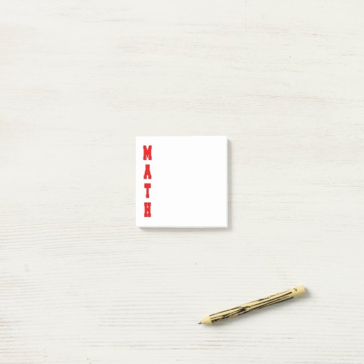 Math Post-it Klebezettel (Auf Schreibtisch)